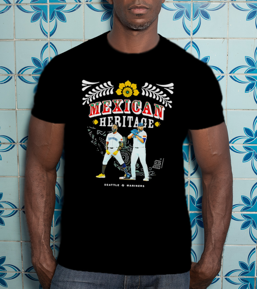 Mexican Heritage Seattle Mariners MLB Baseball Seattle To Sábado T-Shirt