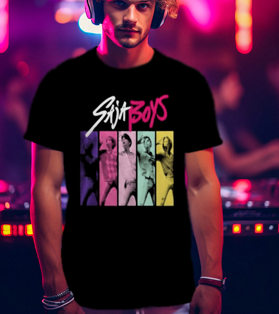 Saja Boys Kpop Demon Hunters World Tour Colorful T-Shirt