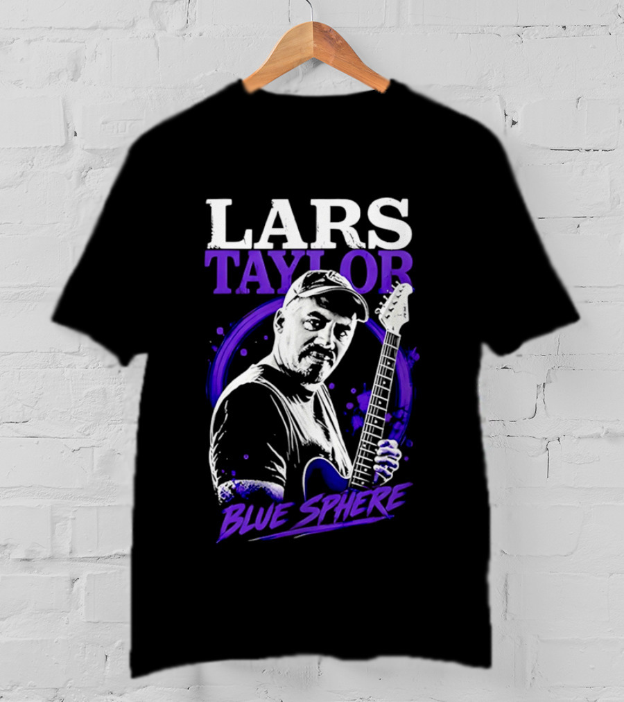 Lars Taylor Blue Sphere Smooth Jazz Guitarist T-Shirt