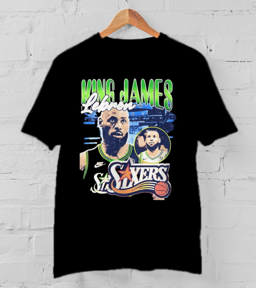 LeBron King James Sixers Philadelphia 76ers NBA Basketball Nike T-Shirt