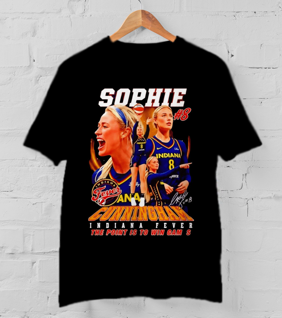 Sophie Cunningham Indiana Fever #8 The Point Is To Win Games 2026 T-Shirt