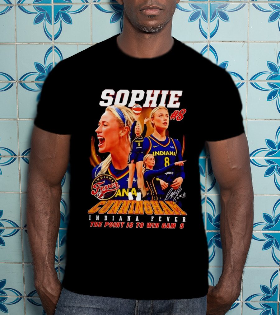 Sophie Cunningham Indiana Fever #8 The Point Is To Win Games 2026 T-Shirt