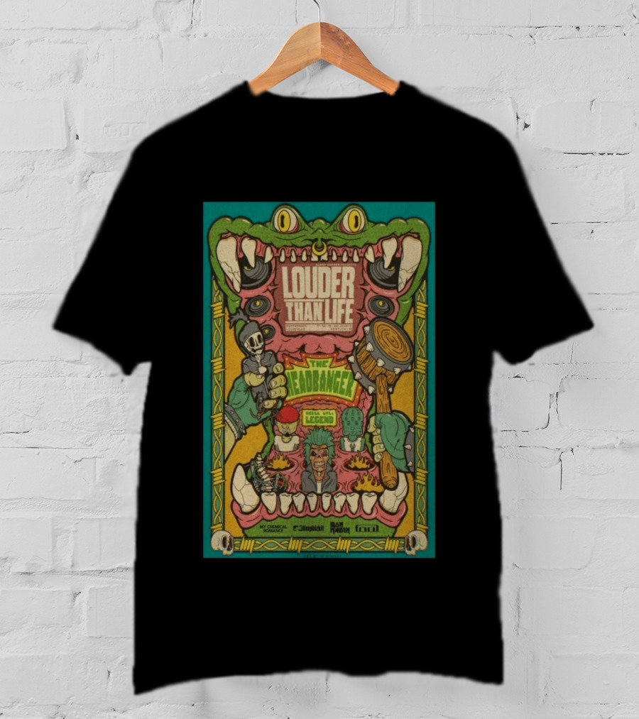 Louder Than Life Event Louisville KY September 17 20 2026 The Headbanger My Chemical Romance Tool Run The Jewels T-Shirt