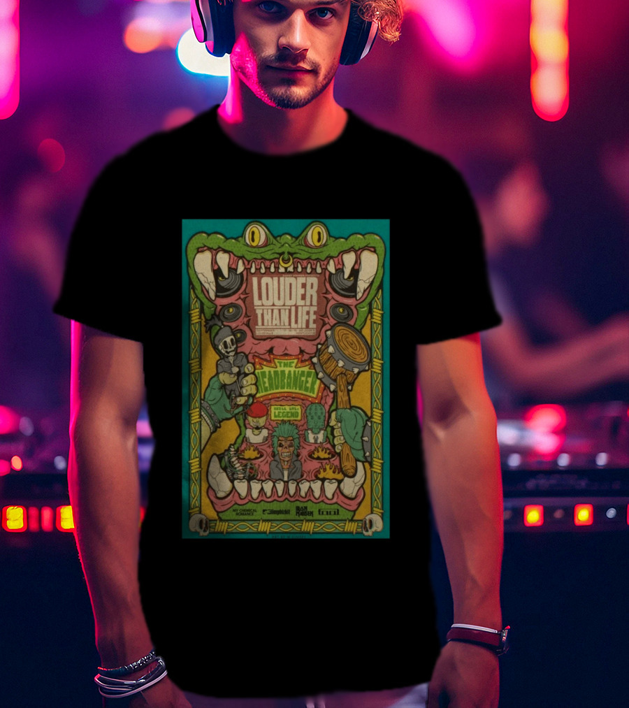 Louder Than Life Event Louisville KY September 17 20 2026 The Headbanger My Chemical Romance Tool Run The Jewels T-Shirt