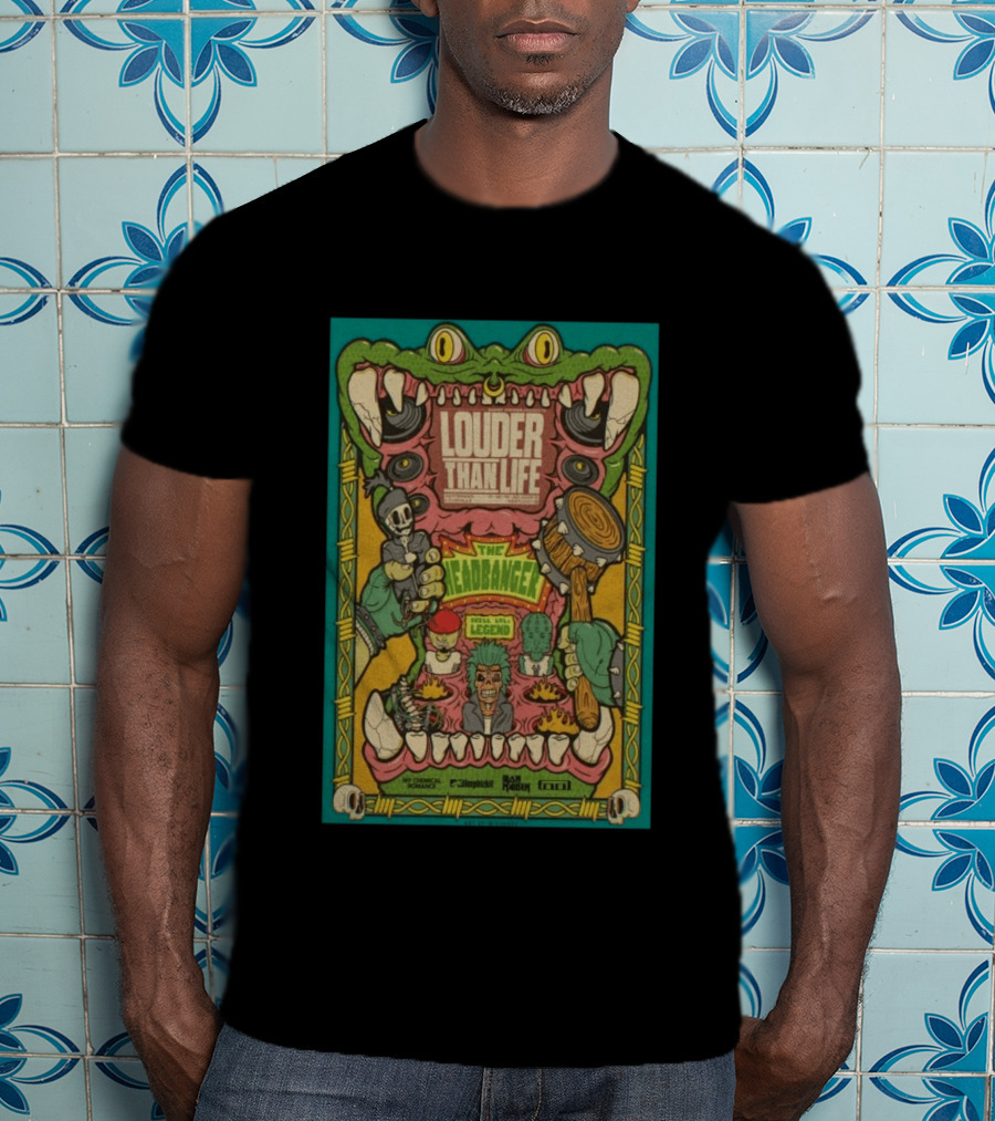 Louder Than Life Event Louisville KY September 17 20 2026 The Headbanger My Chemical Romance Tool Run The Jewels T-Shirt