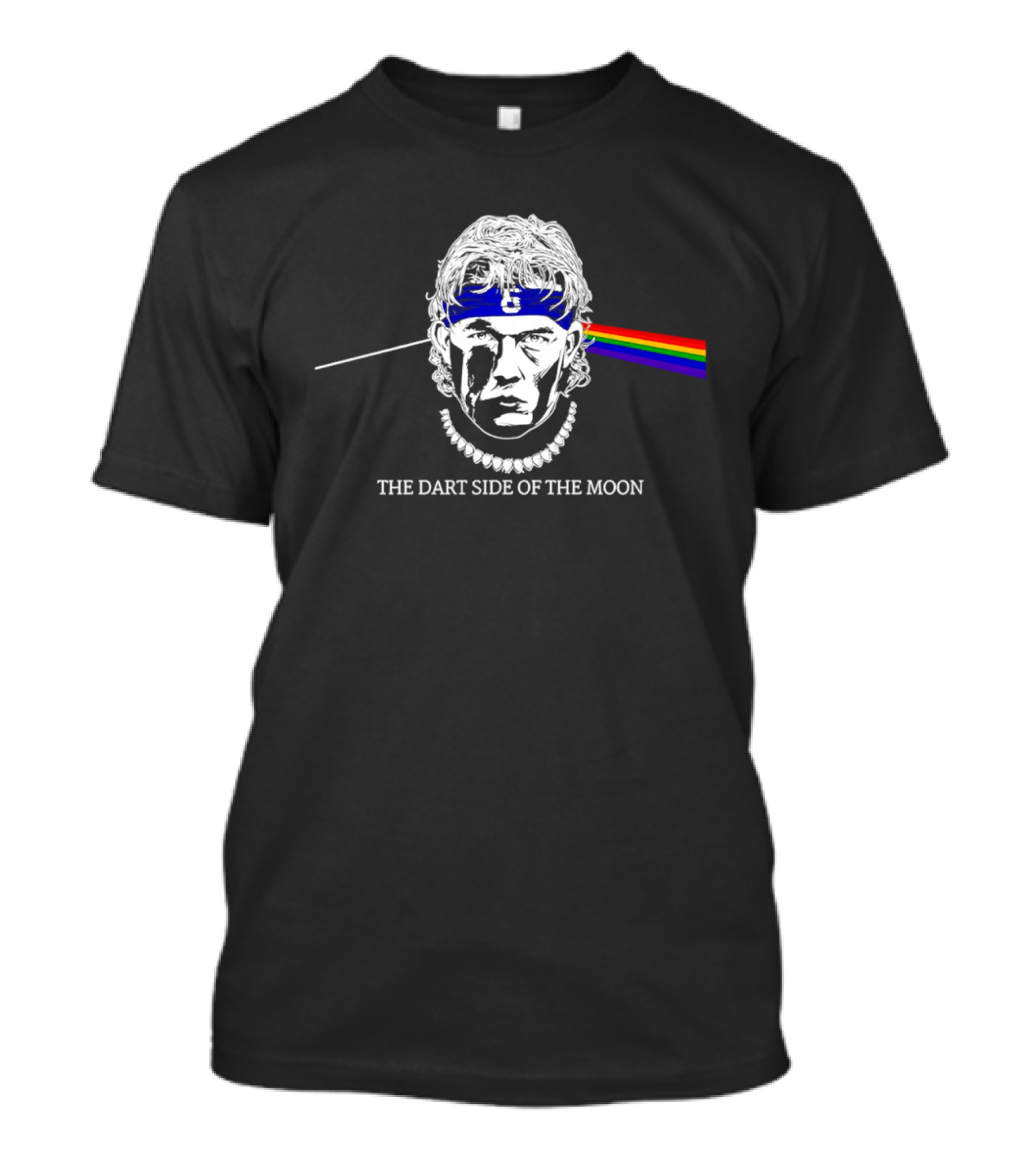 The Dart Side Of The Moon Rainbow Prism Luke Littler T-Shirt