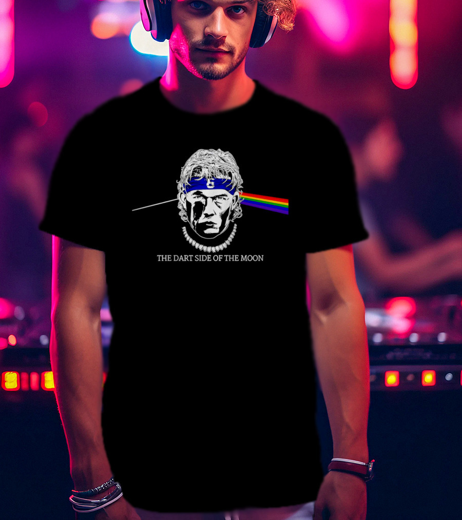 The Dart Side Of The Moon Rainbow Prism Luke Littler T-Shirt