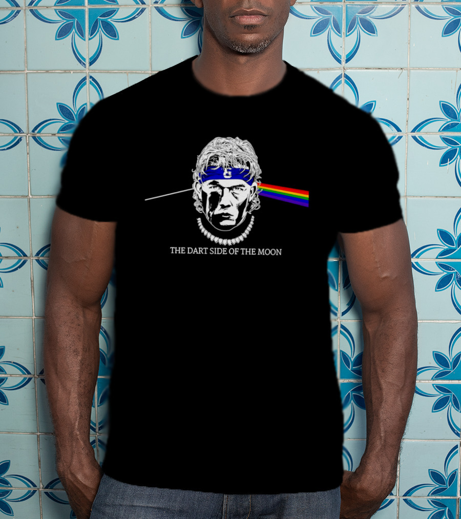 The Dart Side Of The Moon Rainbow Prism Luke Littler T-Shirt
