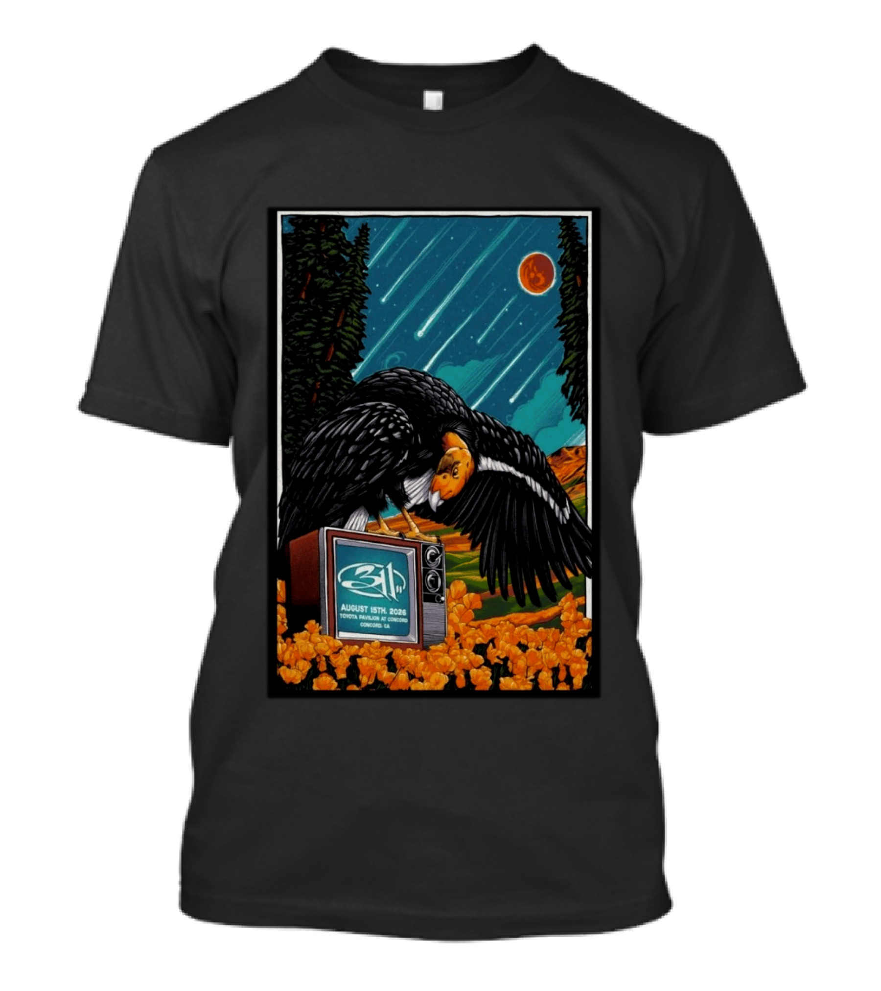 311 Toyota Pavilion Concord Event August 15 2026 California T-Shirt