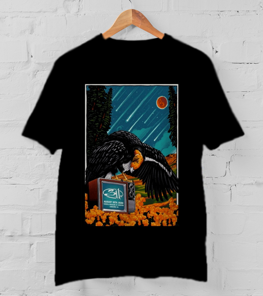 311 Toyota Pavilion Concord Event August 15 2026 California T-Shirt