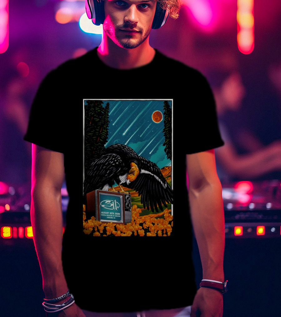 311 Toyota Pavilion Concord Event August 15 2026 California T-Shirt