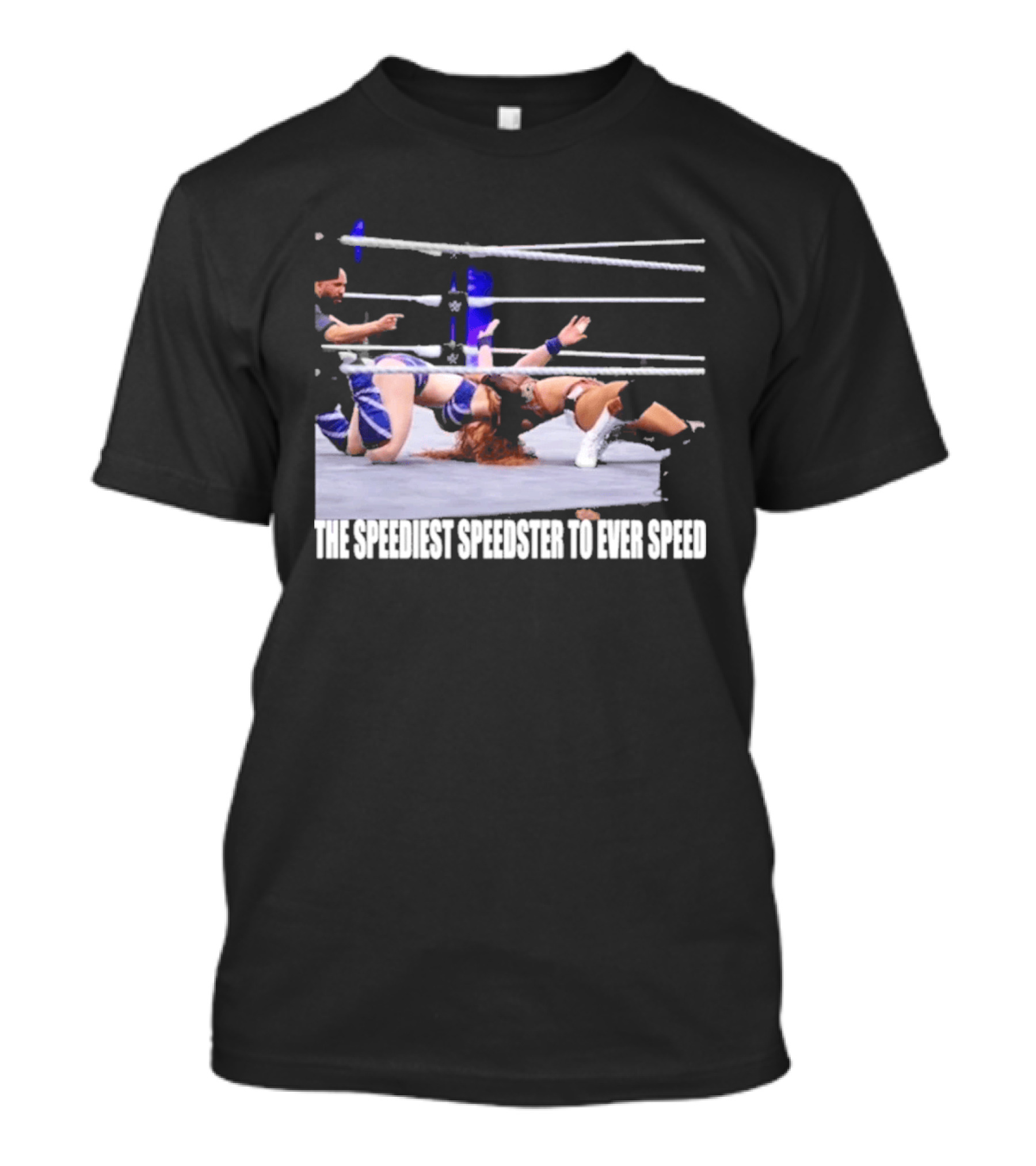 Wrensday Evolved The Speediest Speedster Wrestling Action Sequence T-Shirt