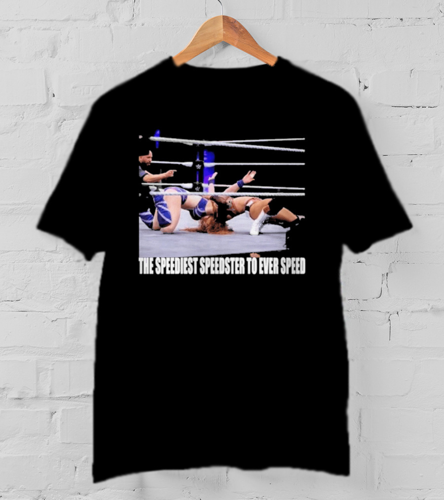 Wrensday Evolved The Speediest Speedster Wrestling Action Sequence T-Shirt