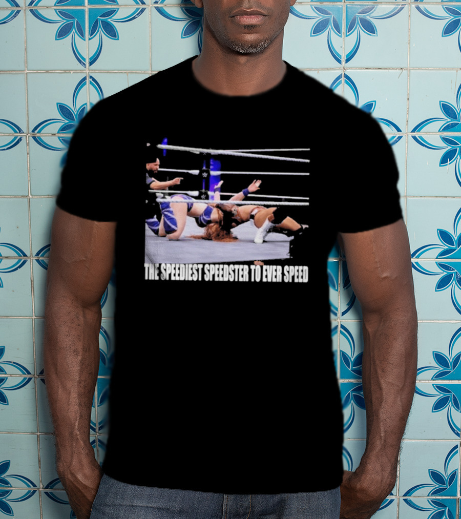 Wrensday Evolved The Speediest Speedster Wrestling Action Sequence T-Shirt
