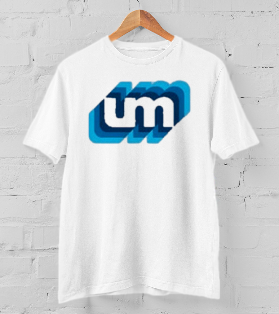 Umphrey's Mcgee Triple Wide Youth UM Overlapping Blue Letters T-Shirt