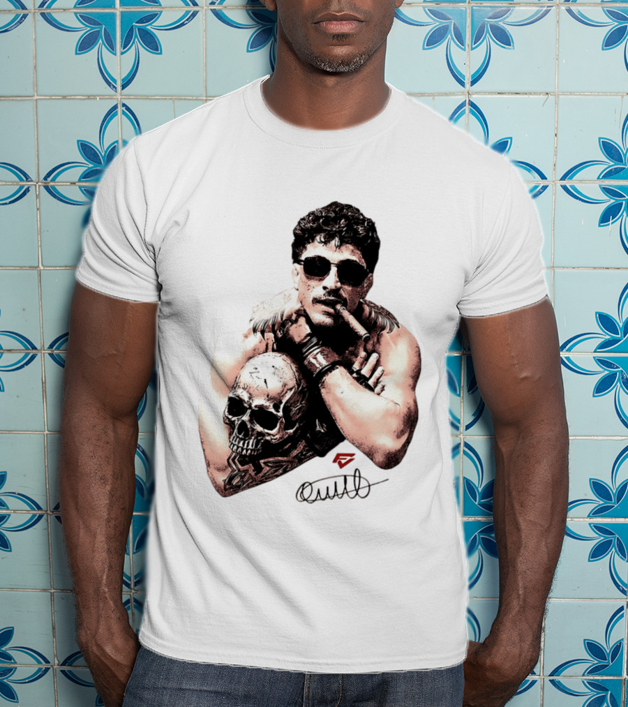 Smokilld Smokebreak Skull Tattoo Sunglasses Cigar T-Shirt