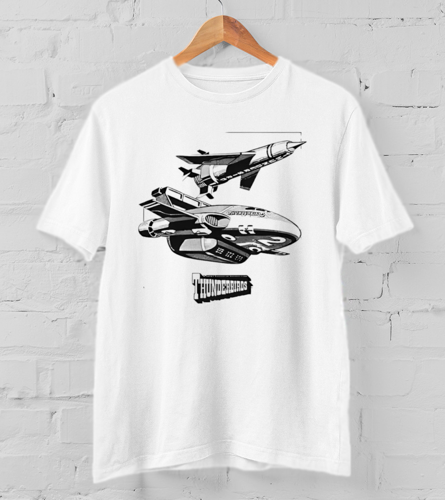Thunderbirds Rocket Spacecraft Flying Line T-Shirt
