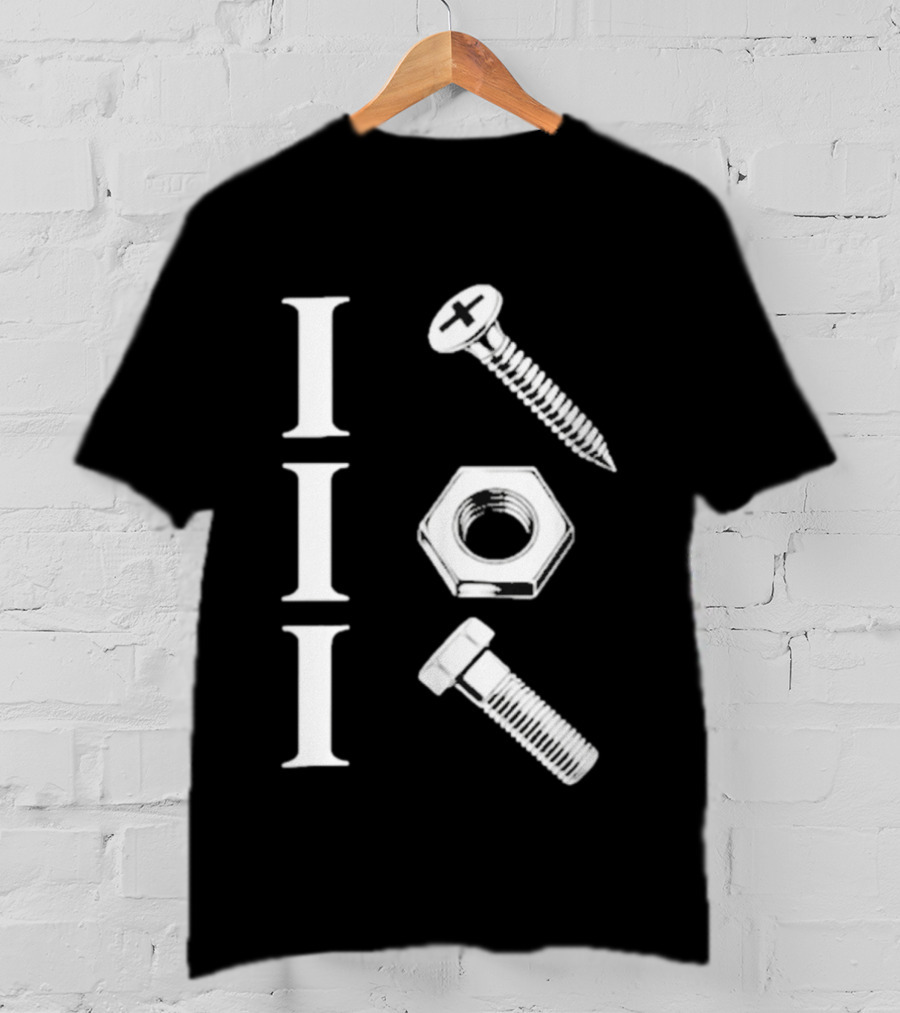 Back Mechanic Hardware Tool Screw Hex Bolt Nut T-Shirt