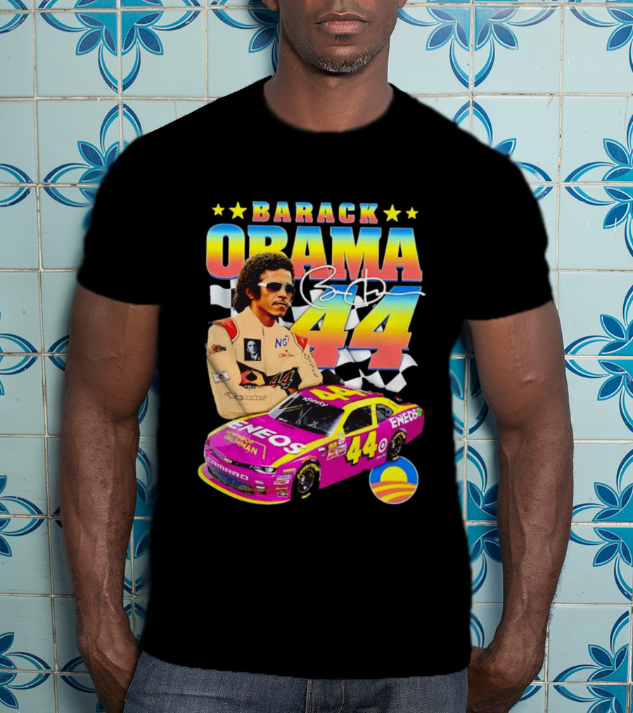 Barack Obama Racing 44 ENEOS NASCAR T-Shirt