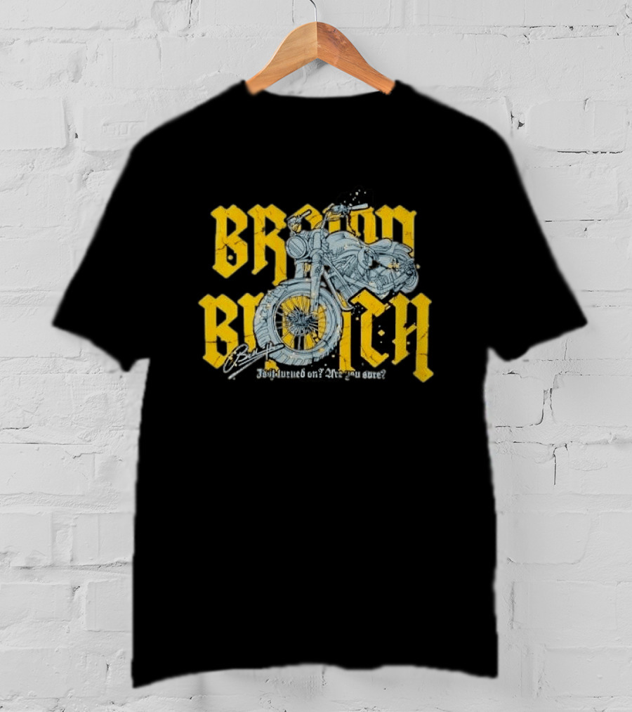 Broom Broom Is It Turned On Are You Sure Grey Motorcycle Distressed T-Shirt