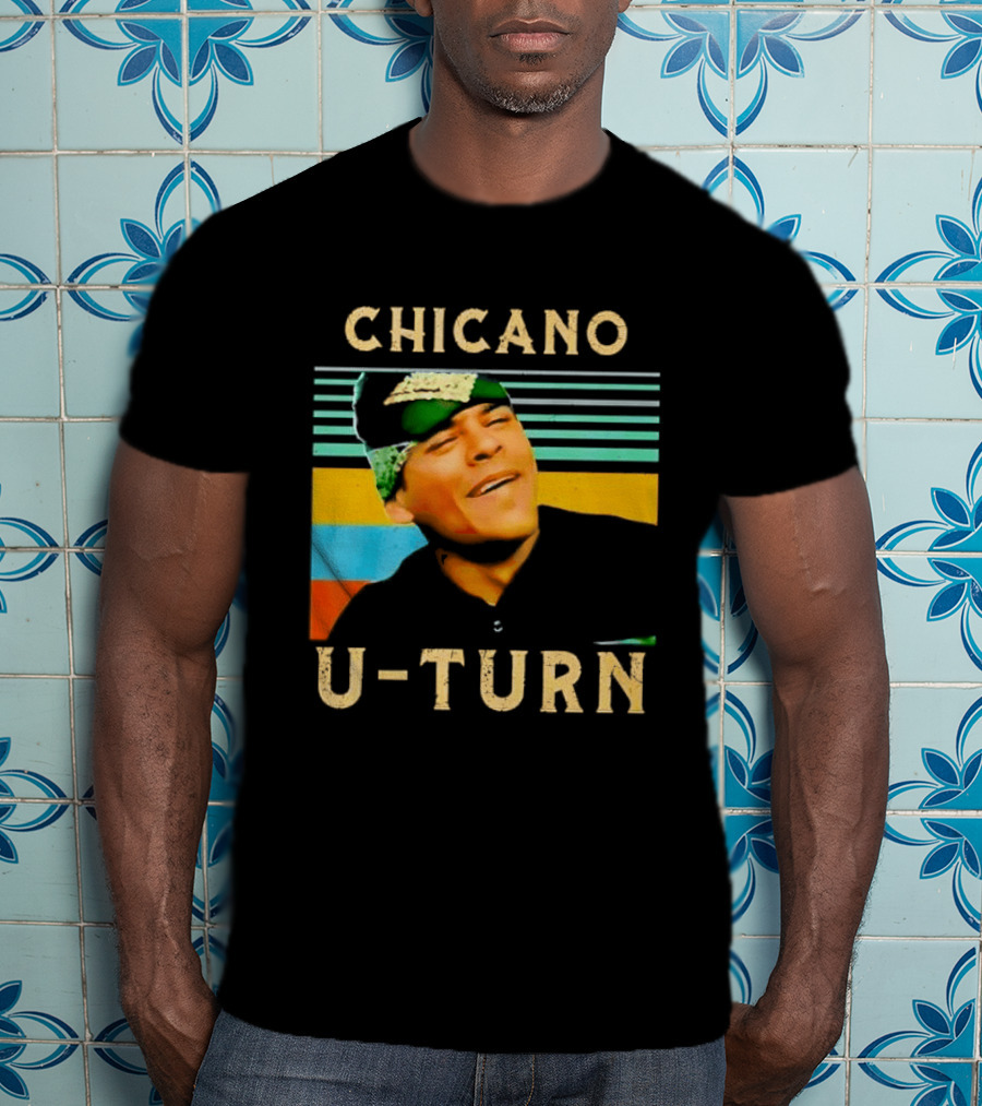 Chicano U Turn Sunset Stripes Smiling Man Bandana T-Shirt