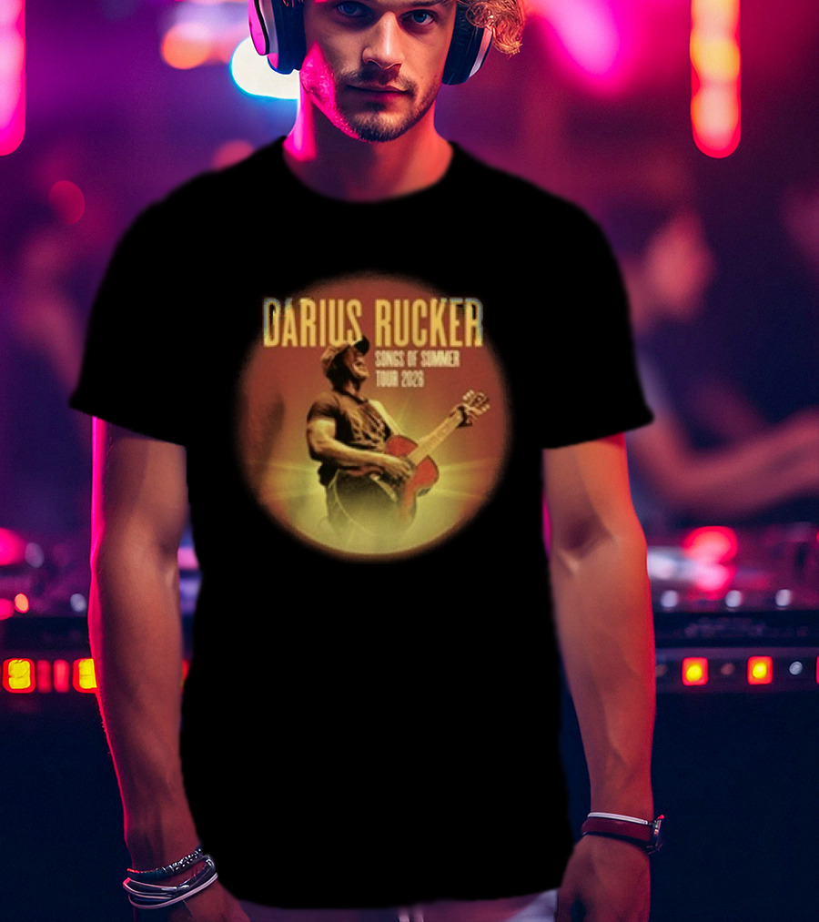 Darius Rucker Songs Of Summer Tour 2026 Vintage Country Music Concert Performance T-Shirt