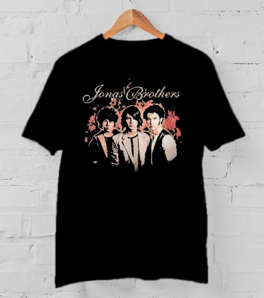 Jonas Brothers Fiery Backdrop Trio T-Shirt