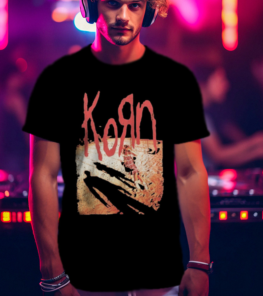 Korn Self Titled Album Cover Art With Distressed Child T-Shirt
