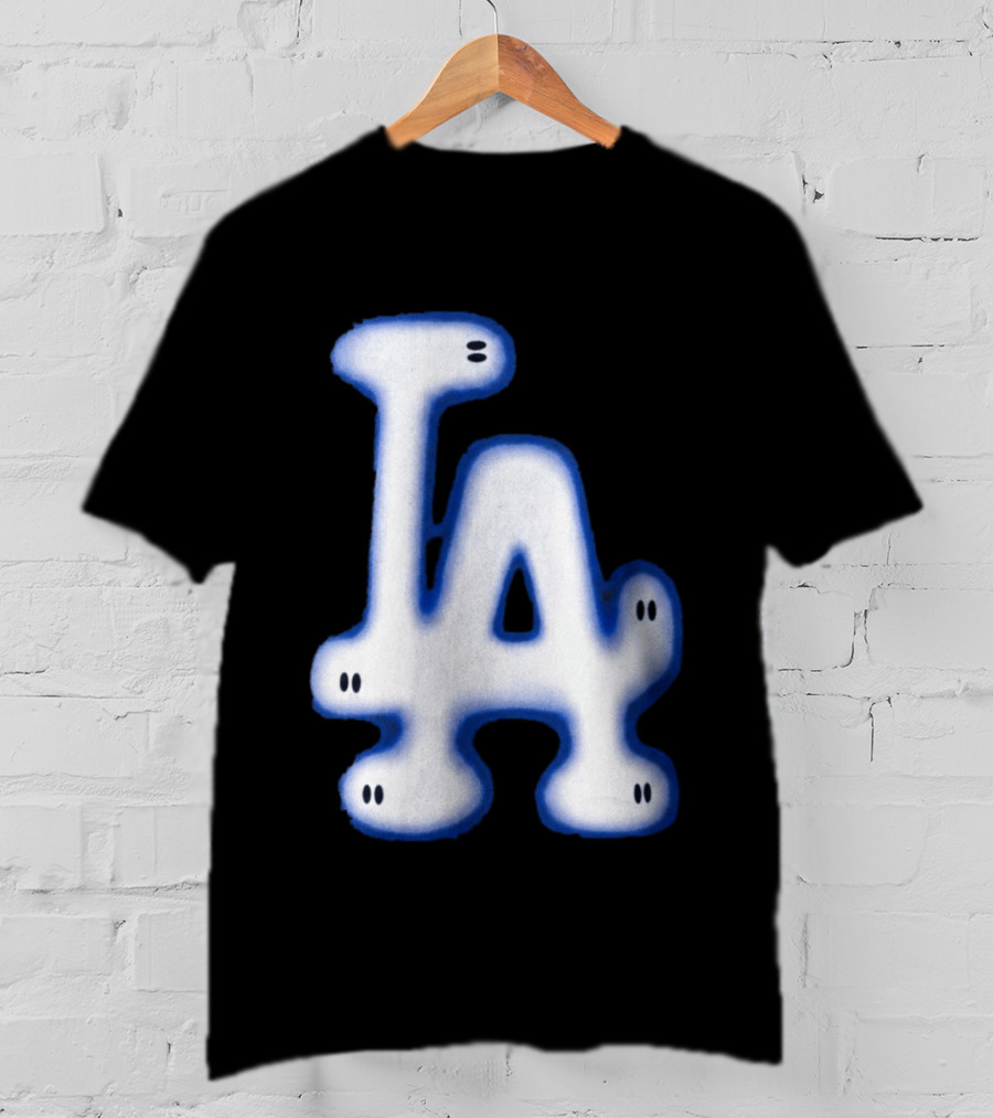 LA Dodgers Blue Ghost Airbrush T-Shirt
