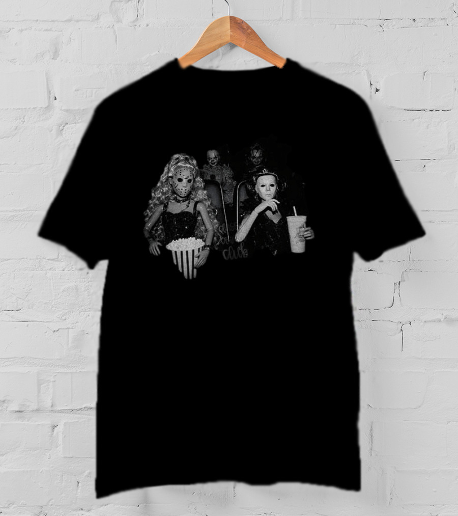 Horror Movie Dolls Jason And Michael Myers Cinema Halloween T-Shirt