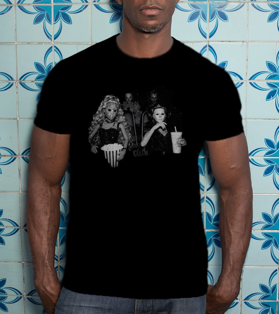 Horror Movie Dolls Jason And Michael Myers Cinema Halloween T-Shirt