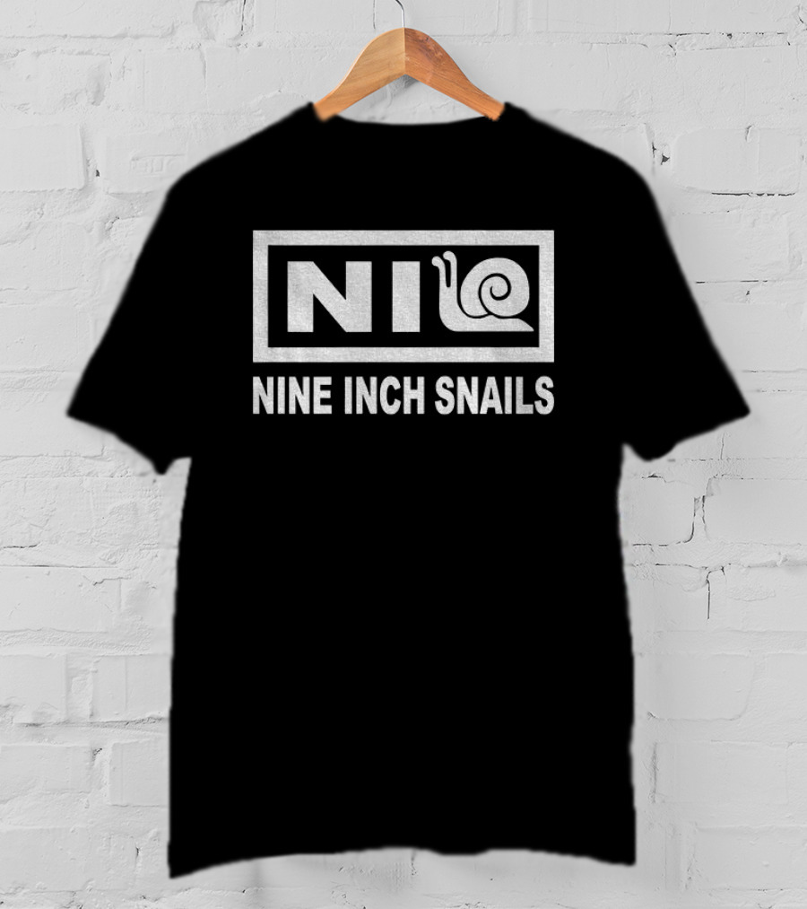 NIN Parody Nine Inch Snails Music Band T-Shirt