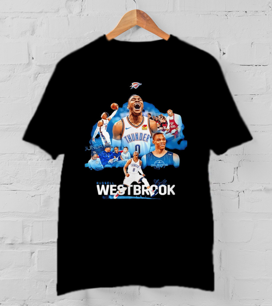 Russell Westbrook Thunder Basketball Oklahoma City Legends T-Shirt