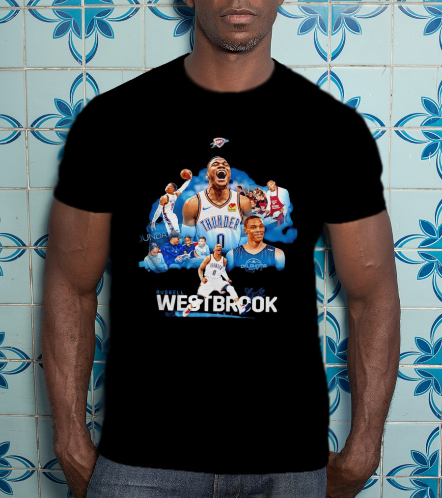 Russell Westbrook Thunder Basketball Oklahoma City Legends T-Shirt