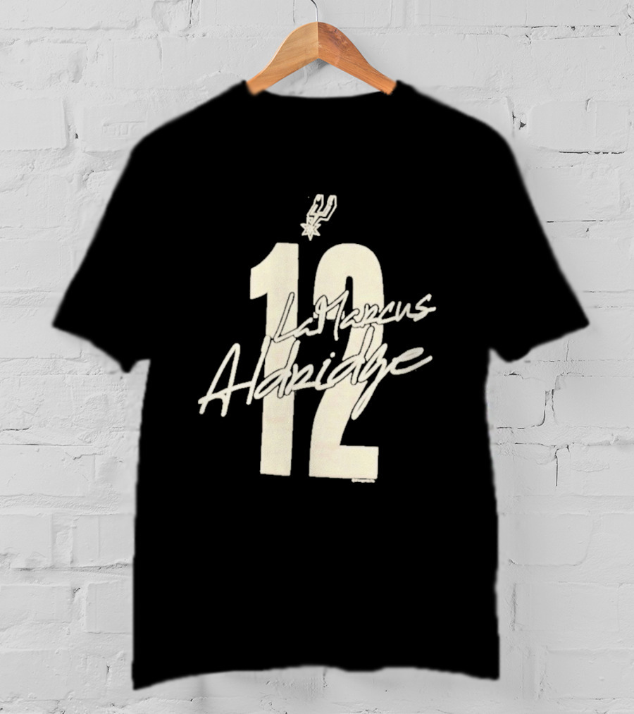 San Antonio Spurs LaMarcus Aldridge 12 NBA 2010s T-Shirt
