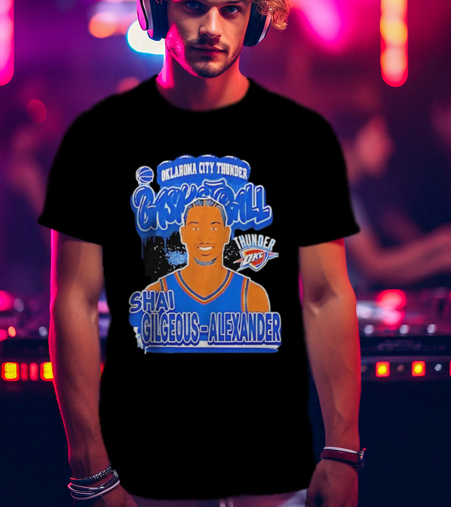 Shai Gilgeous Alexander Oklahoma City Thunder Basketball OKC Thunder T-Shirt