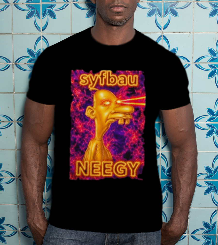 Syfbau Neegy Laser Eyes T-Shirt