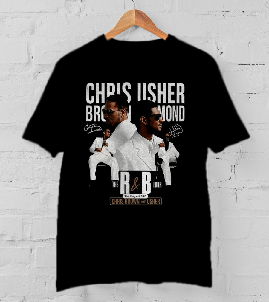 Chris Brown Usher The Kings Of R&B Tour 2026 T-Shirt