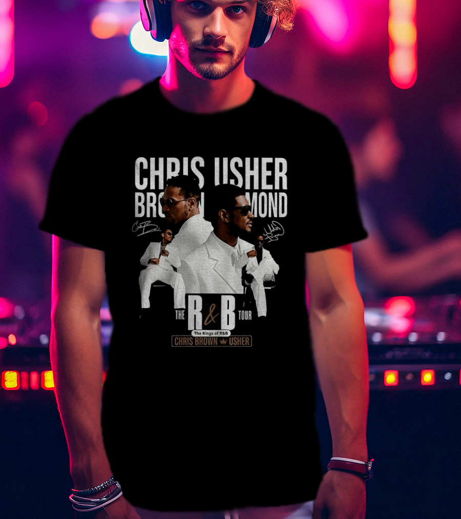 Chris Brown Usher The Kings Of R&B Tour 2026 T-Shirt