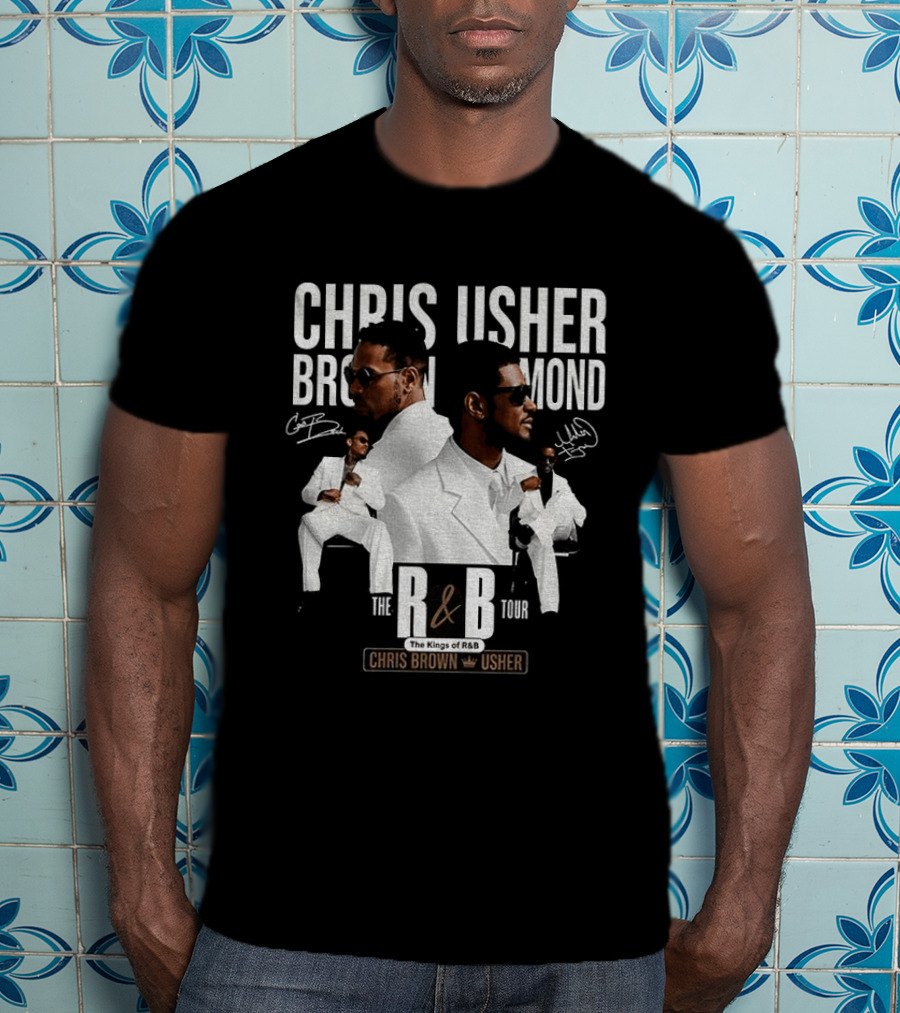 Chris Brown Usher The Kings Of R&B Tour 2026 T-Shirt