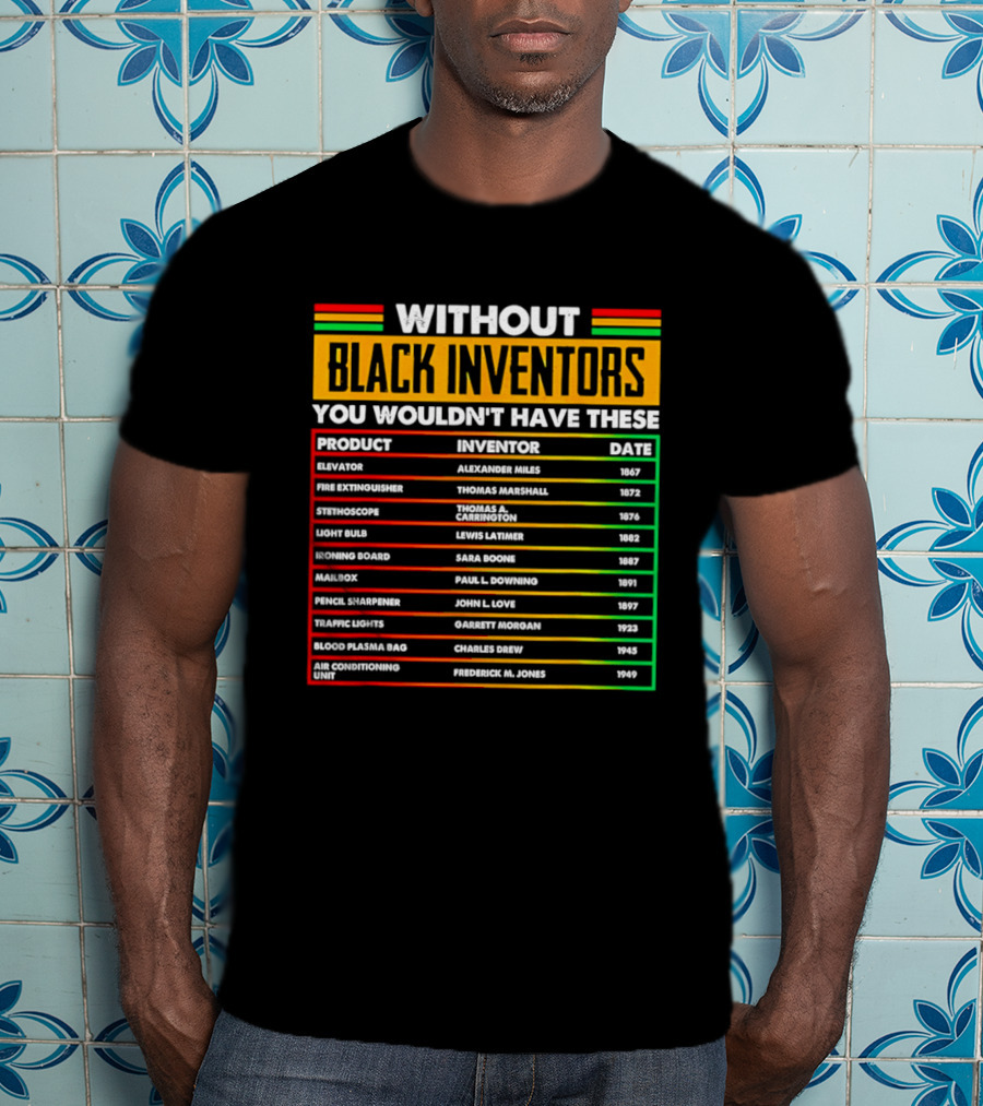 Without Black Inventors You Wouldn't Have Elevators Fire Extinguishers Stethoscopes And More T-Shirt