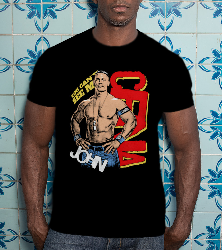 You Can't See Me John Cena Retro Style WWE Fan Favorite T-Shirt