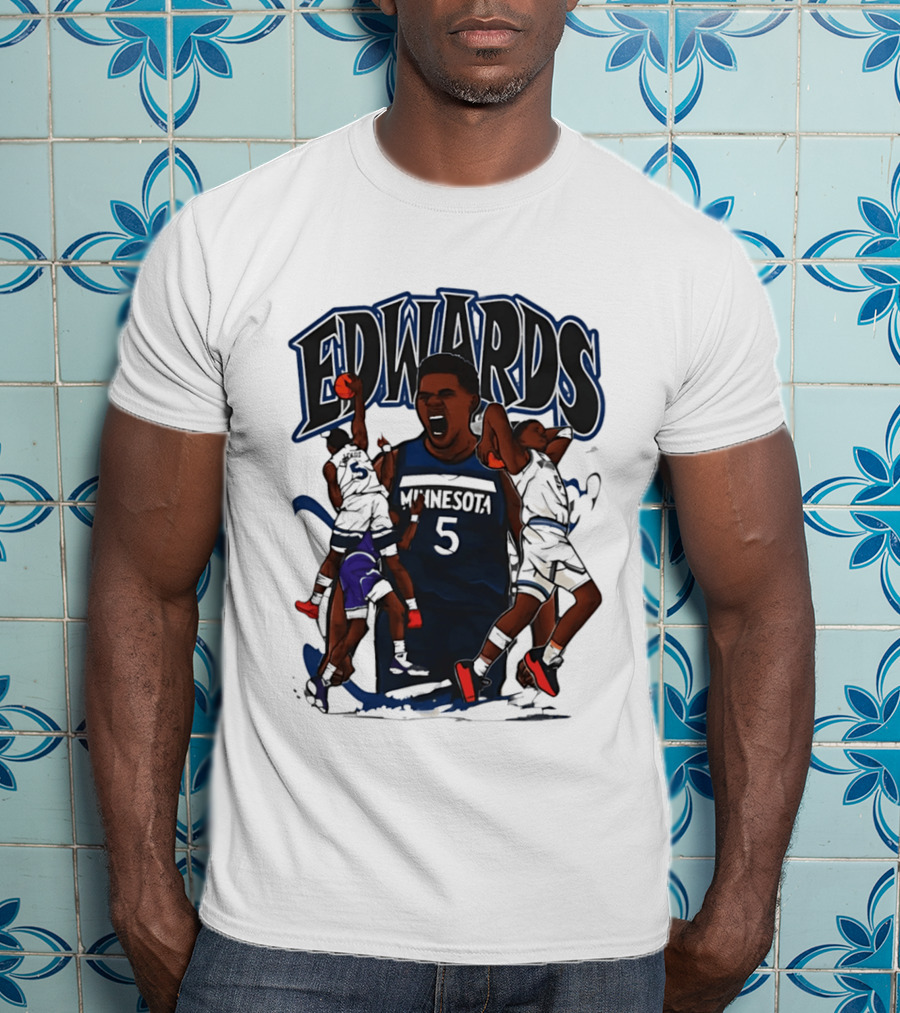 Minnesota Edwards Basketball Cartoon 5 T-Shirt