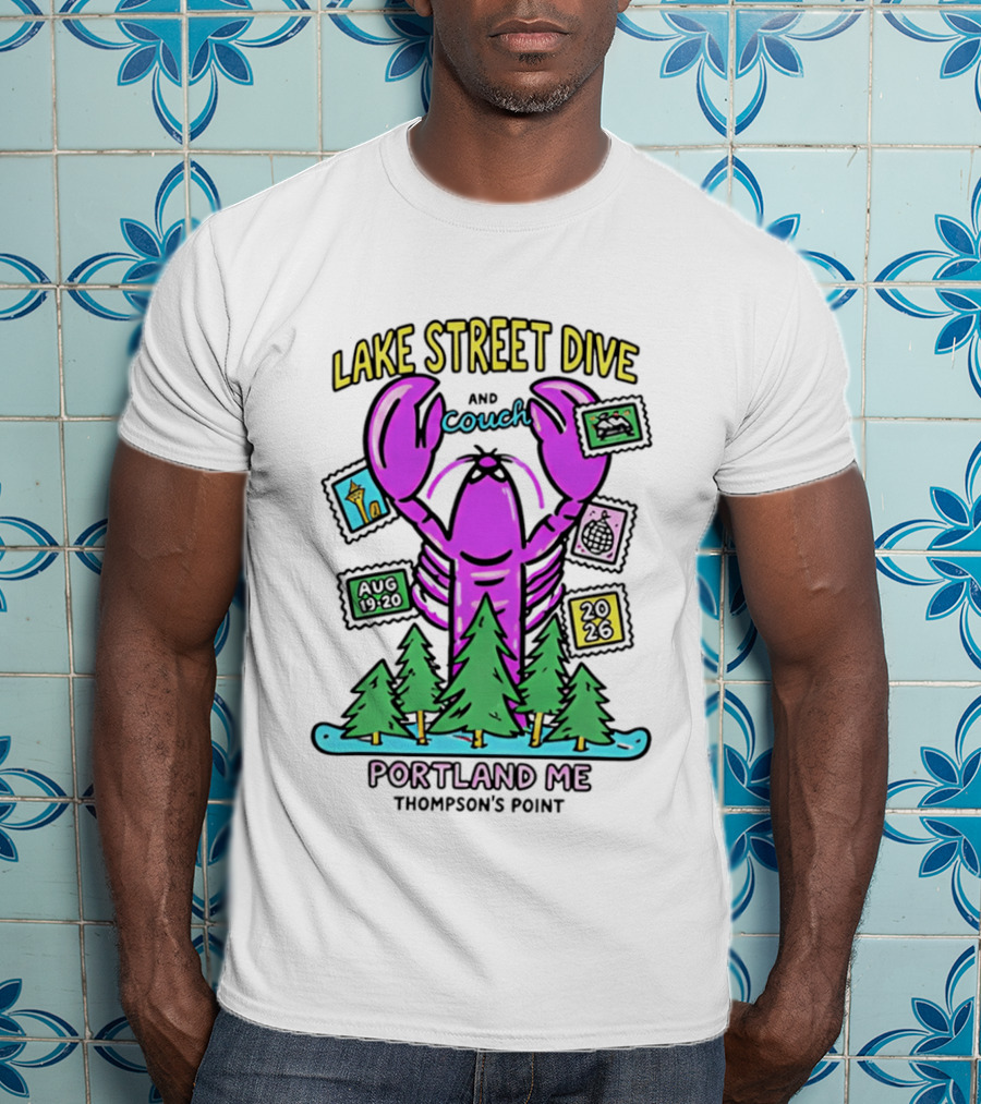 Lake Street Dive Couch Lobster Portland ME Thompson's Point August 19 20 2023 T-Shirt