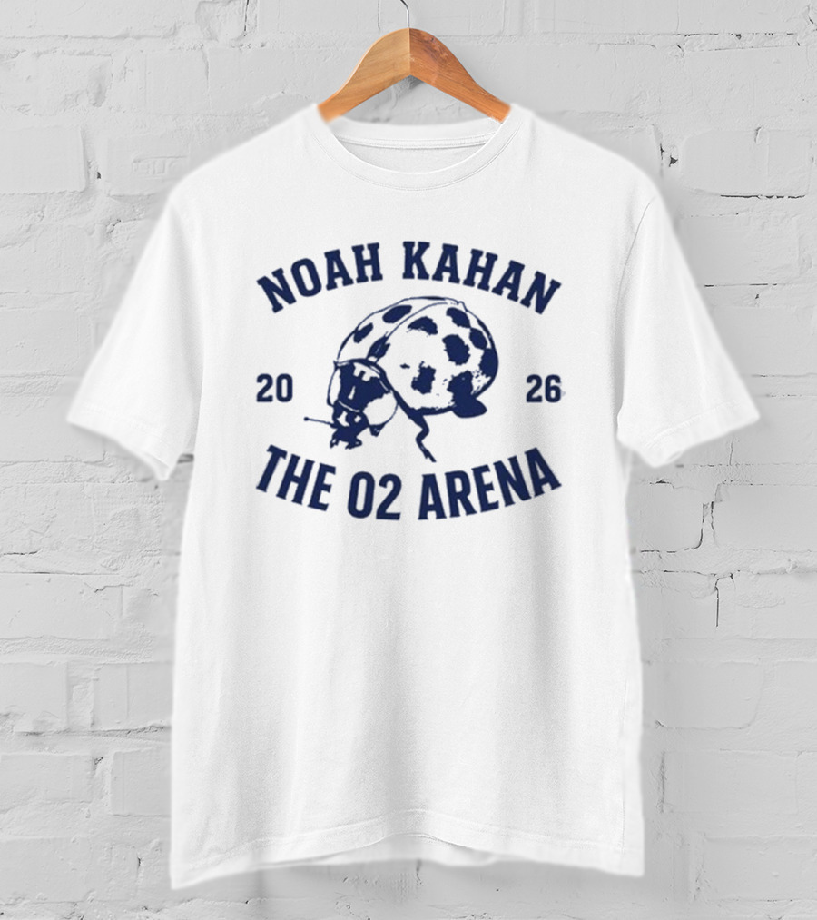 Noah Kahan Tour 2026 Ladybug The O2 Arena London T-Shirt