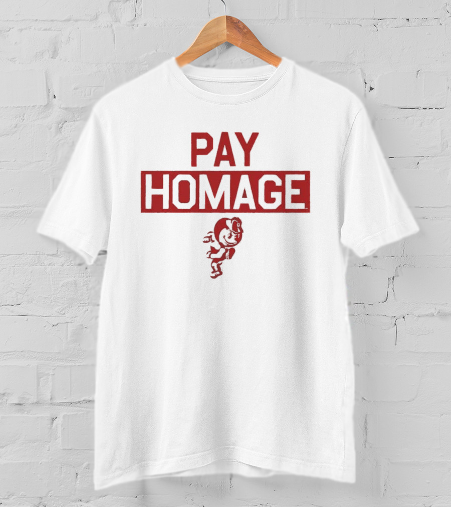Ohio State Buckeyes NCAA Pay Homage Running Brutus T-Shirt