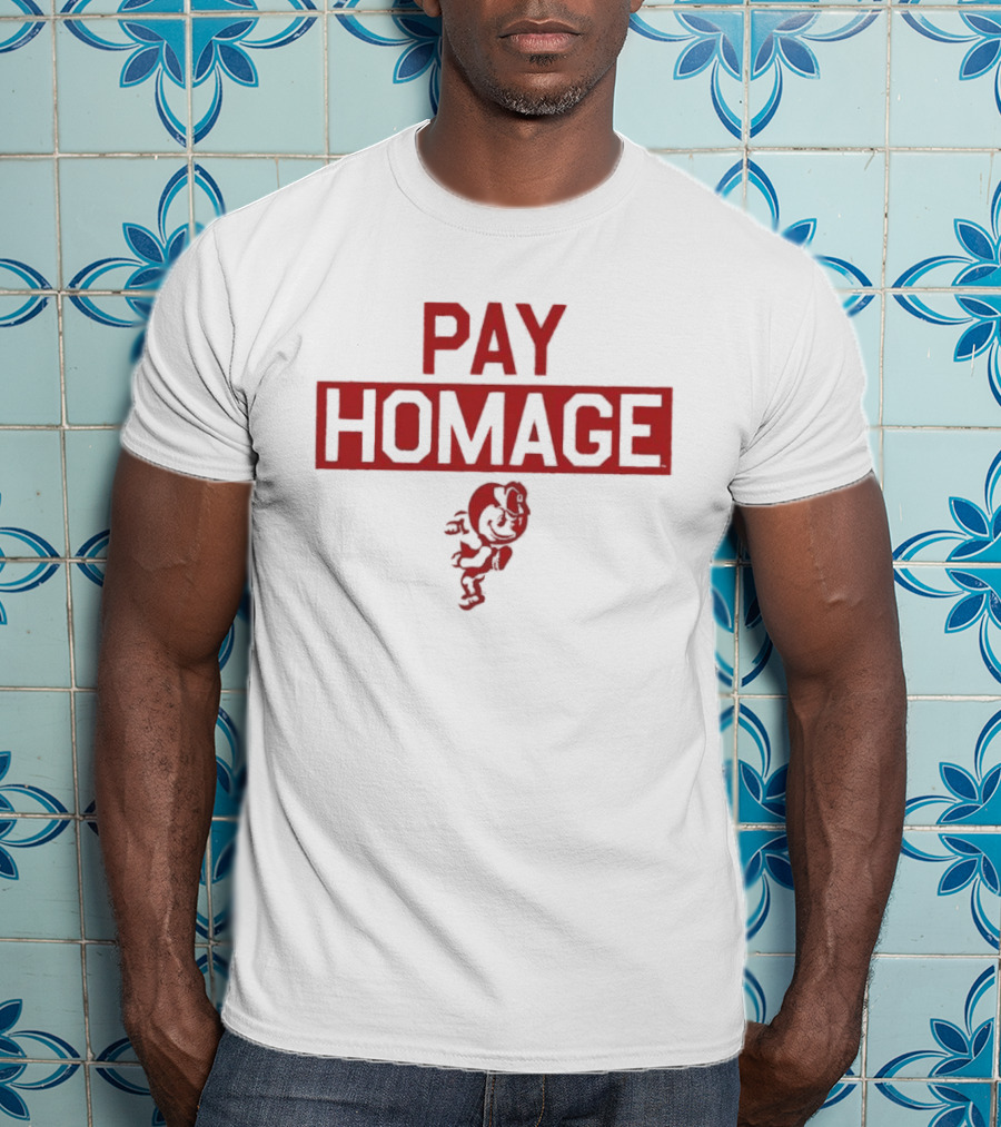 Ohio State Buckeyes NCAA Pay Homage Running Brutus T-Shirt