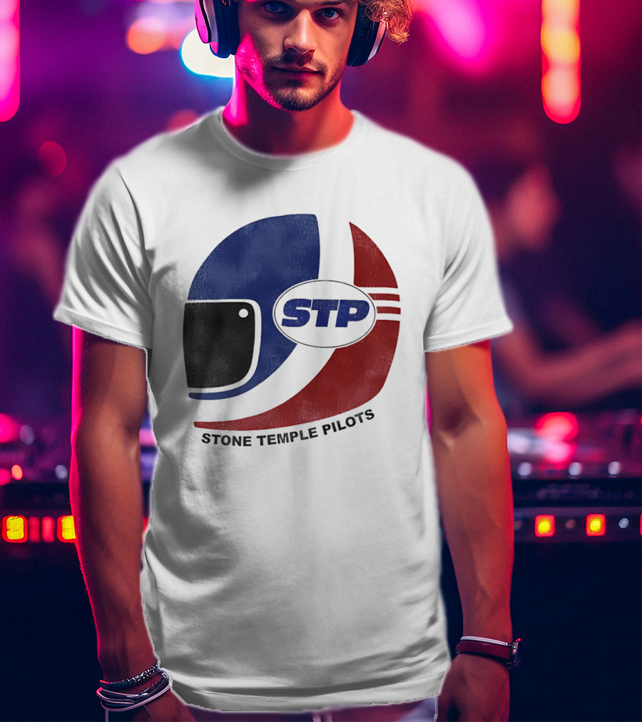 Stone Temple Pilots STP Helmet T-Shirt