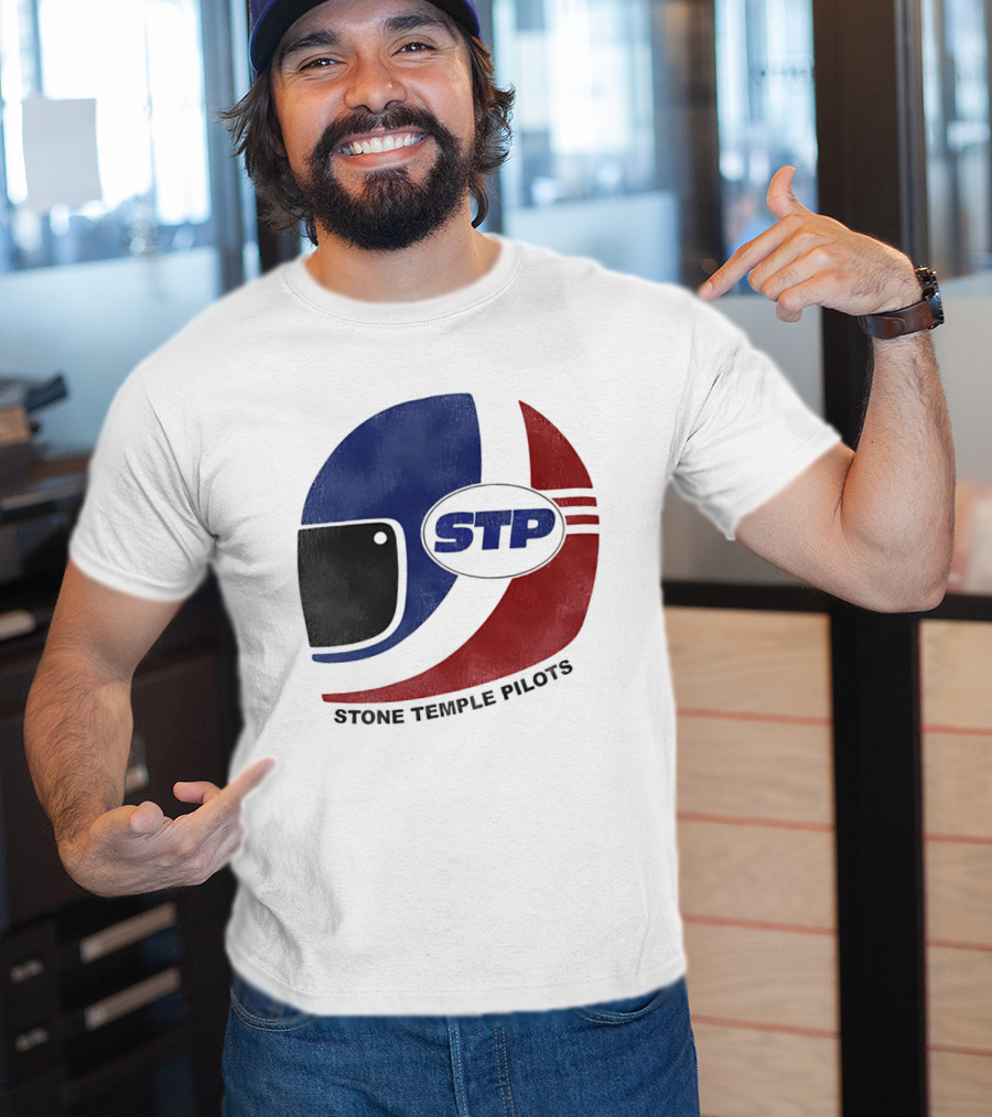 Stone Temple Pilots STP Helmet T-Shirt