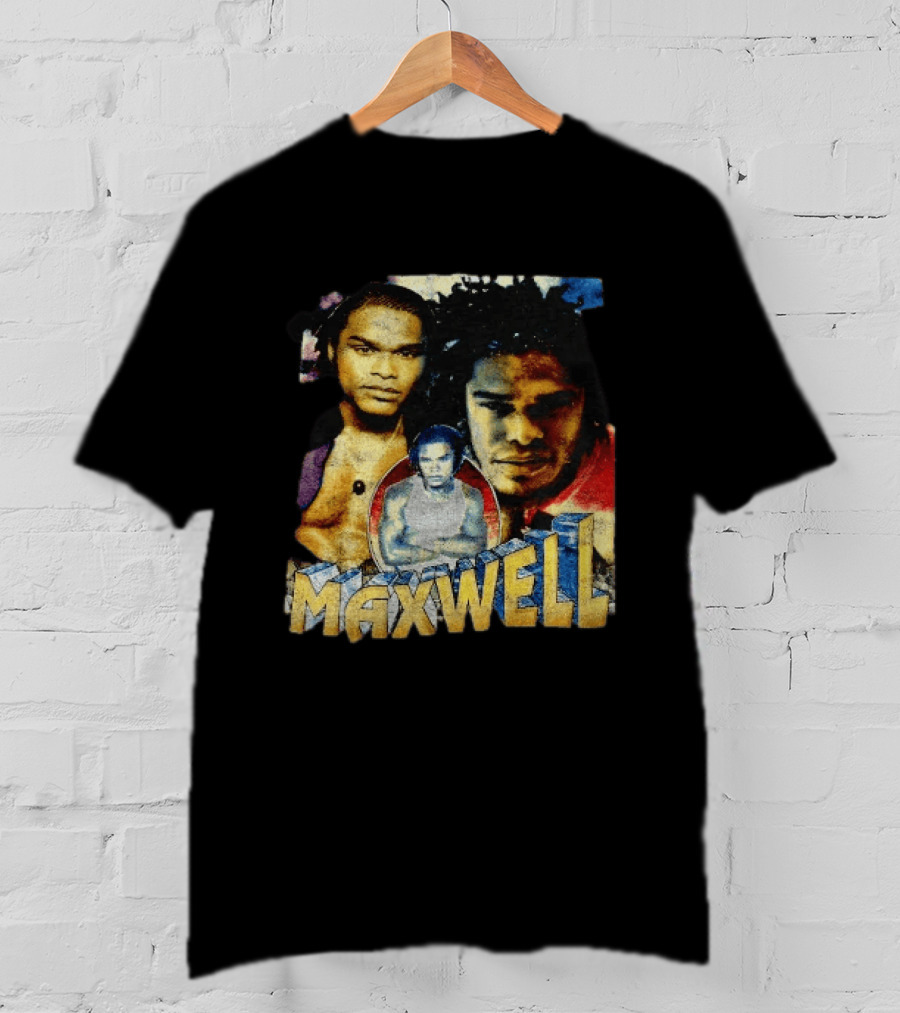 Maxwell 1990s Music Legend Collage T-Shirt